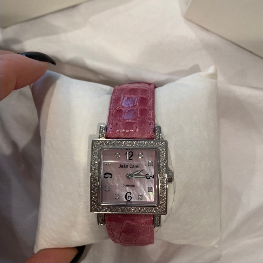 Jean carel watch with diamonds